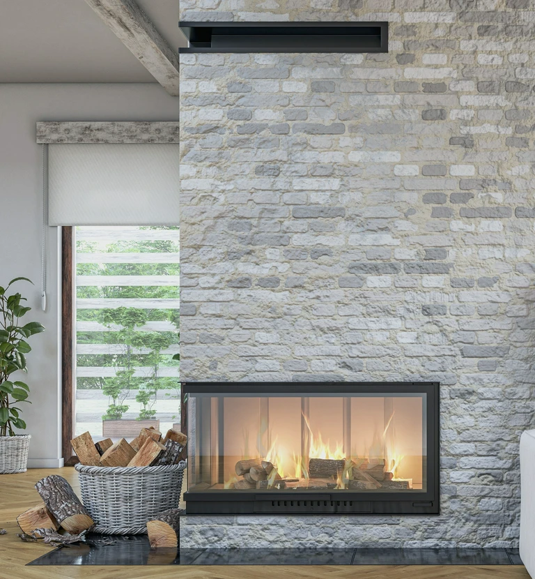 Obudowa kominka kamieniem